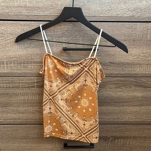 Forever 21 tan bandana tank top